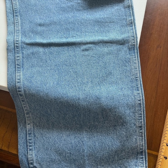 New 90s 80s Vintage BAGGY Cargo 38x30 Nu Wear Hip Hop Skateboard Lightwash Jeans - Picture 4 of 12